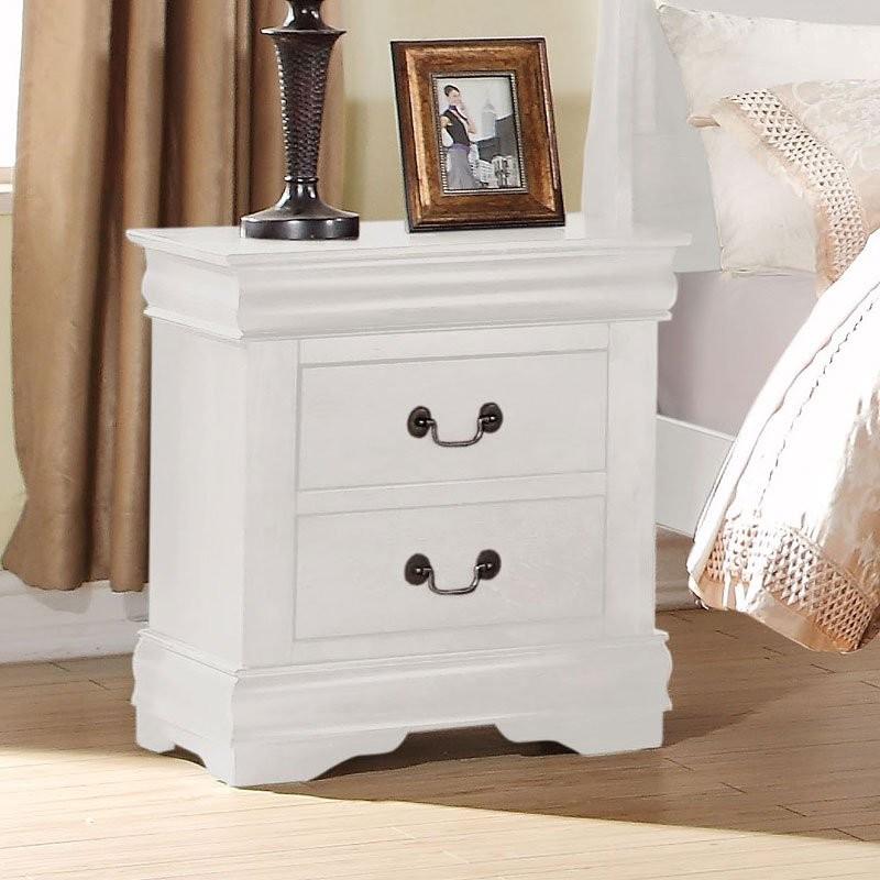 Acme Furniture Louis Philippe 2-Drawer Nightstand 23833 IMAGE 2