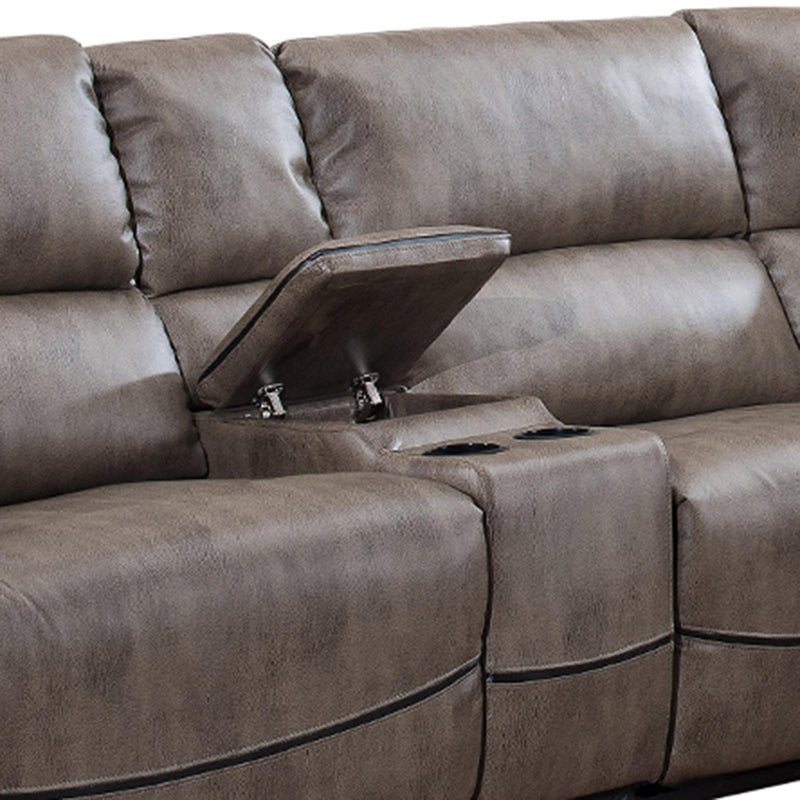 AC Pacific Corporation Donovan Power Reclining 6 pc Sectional DONOVAN-6PC-P-SECT IMAGE 5