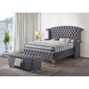Acme Furniture Rebekah Queen Upholstered Panel Bed 25820Q IMAGE 3
