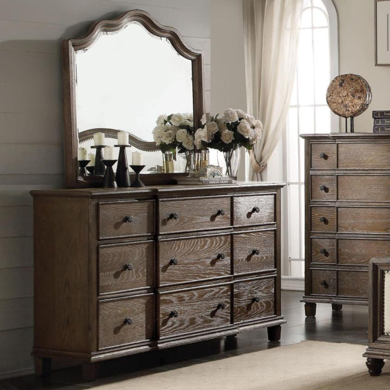 Acme Furniture Baudoin Arched Dresser Mirror 26114 IMAGE 3