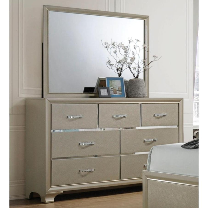 Acme Furniture Carine Landscape Dresser Mirror 26244 IMAGE 2