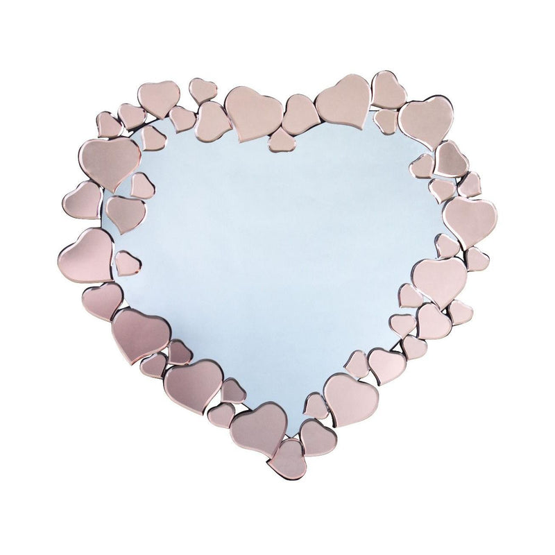 @ Cost Mirrors Pink Heart Wall Mirror CM30050 IMAGE 1