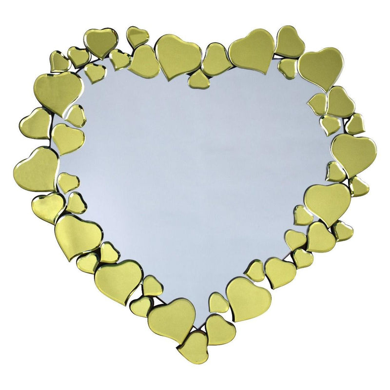 @ Cost Mirrors Golden Heart Wall Mirror CM30051 IMAGE 1