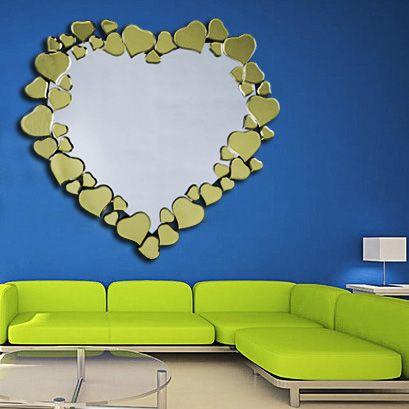 @ Cost Mirrors Golden Heart Wall Mirror CM30051 IMAGE 2