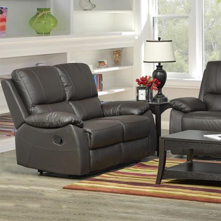 Titus Furniture Reclining Leather Match Loveseat T-1415C-L IMAGE 1