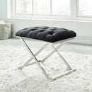 !nspire Aldo 401-103BK Bench - Black and Silver IMAGE 2