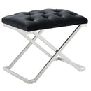!nspire Aldo 401-103BK Bench - Black and Silver IMAGE 3