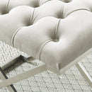 !nspire Aldo 401-103IV Bench - Ivory and Silver IMAGE 5