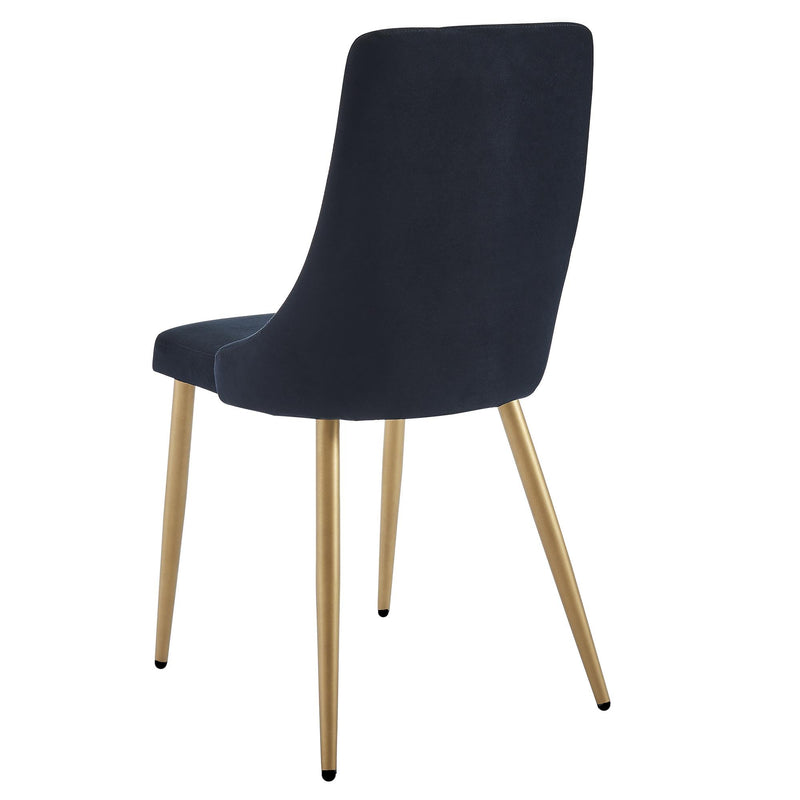 !nspire Carmilla 202-353BK Dining Chair - Black and Aged Gold IMAGE 3