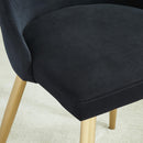 !nspire Carmilla 202-353BK Dining Chair - Black and Aged Gold IMAGE 4