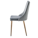 !nspire Carmilla 202-353GY Dining Chair - Grey and Aged Gold IMAGE 4
