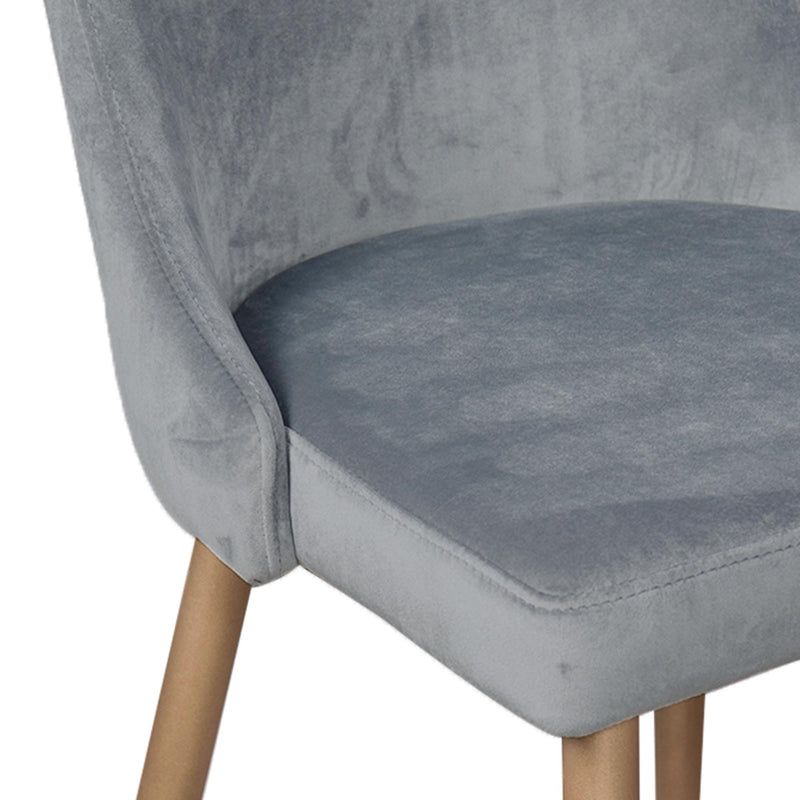 !nspire Carmilla 202-353GY Dining Chair - Grey and Aged Gold IMAGE 6