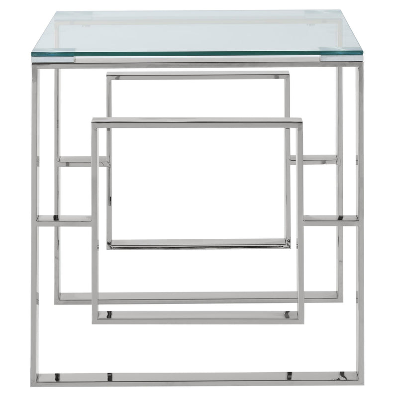 !nspire Eros 501-482CH Accent Table - Silver IMAGE 3