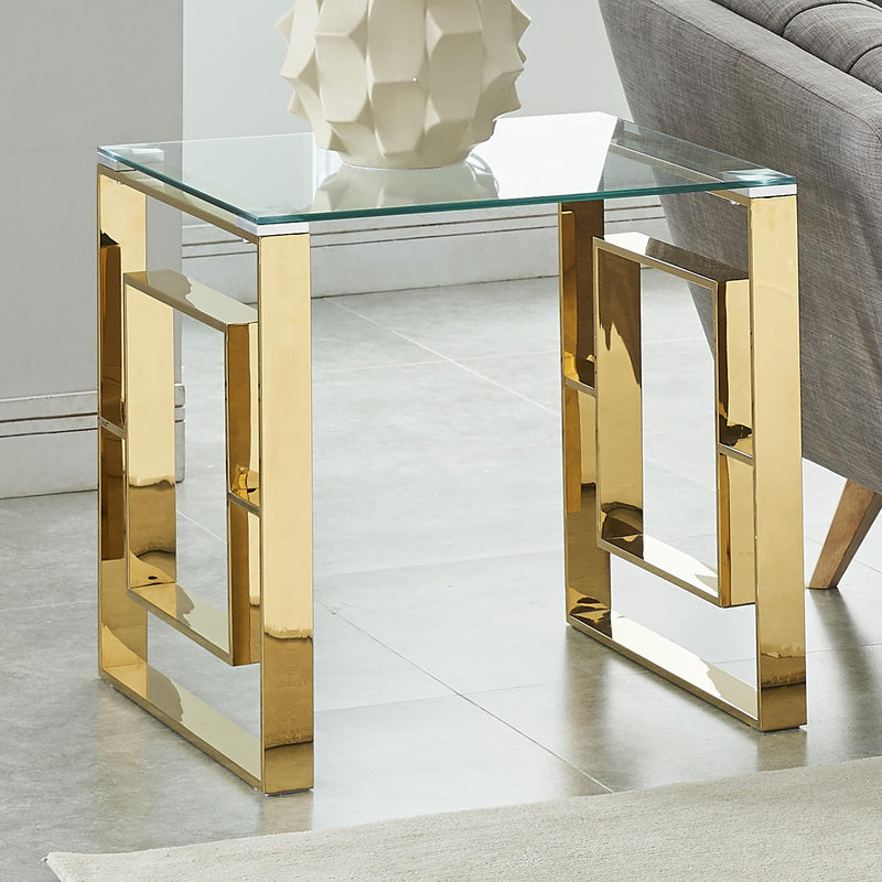 !nspire Eros 501-482GL Accent Table - Gold IMAGE 2
