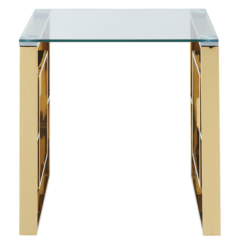 !nspire Eros 501-482GL Accent Table - Gold IMAGE 3