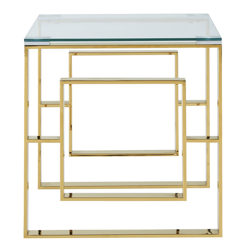 !nspire Eros 501-482GL Accent Table - Gold IMAGE 4