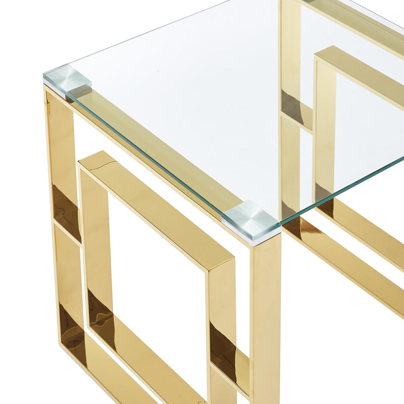 !nspire Eros 501-482GL Accent Table - Gold IMAGE 5