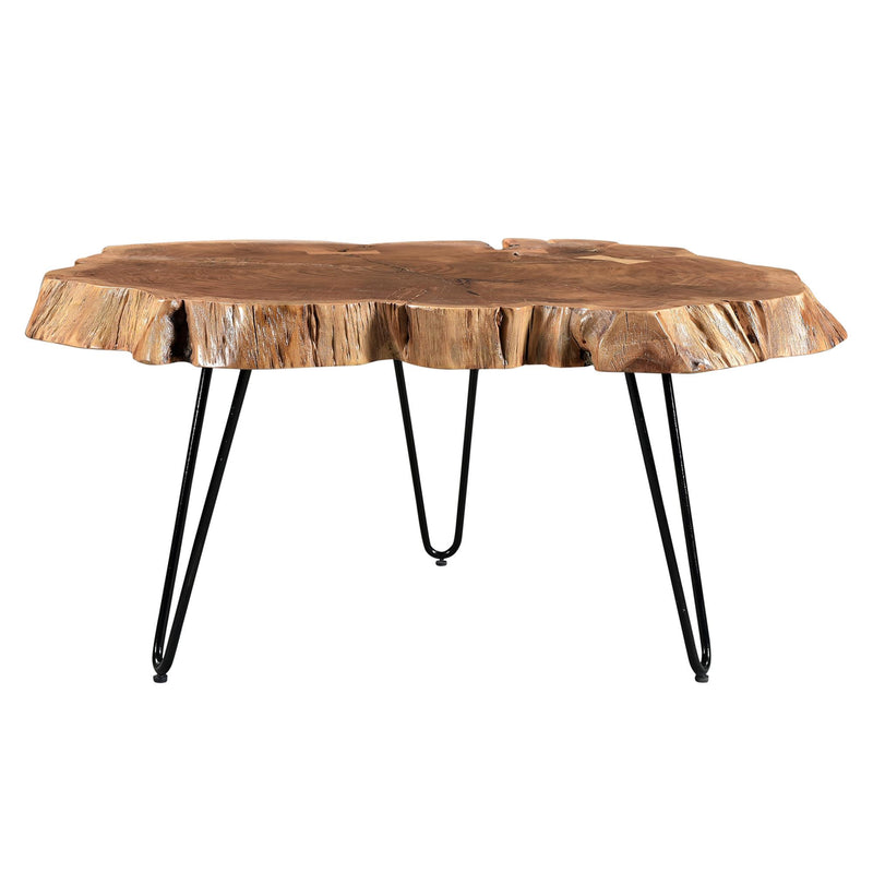 !nspire Nila 301-329NAT Coffee Table - Natural and Black IMAGE 3