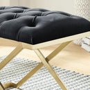 !nspire Rada 401-404BK Bench - Black and Gold IMAGE 6