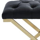 !nspire Rada 401-404BK Bench - Black and Gold IMAGE 7