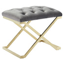 !nspire Rada 401-404GY Bench - Grey and Gold IMAGE 1