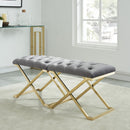 !nspire Rada 401-404GY Bench - Grey and Gold IMAGE 4