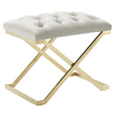 !nspire Rada 401-404IV Bench - Ivory and Gold IMAGE 1