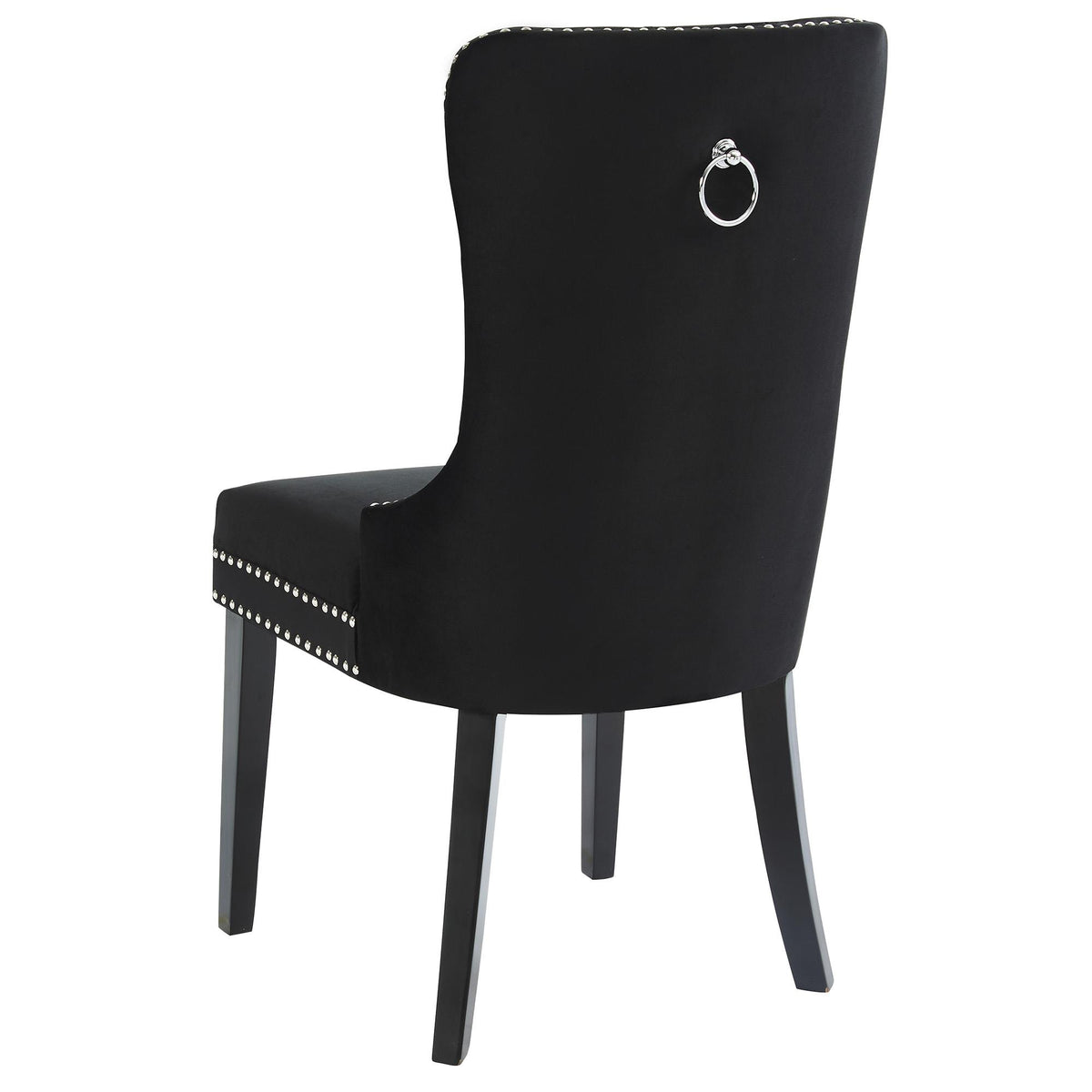 nspire Rizzo 202-080BK Dining Chair, Velvet - Black