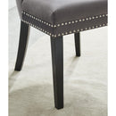 !nspire Rizzo 202-080GY Dining Chair, Velvet - Grey and Black IMAGE 5