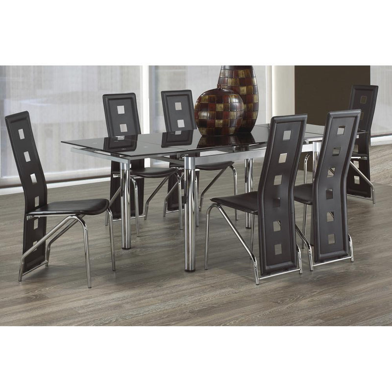 Titus Furniture Dining Table with Glass Top T-3402-T IMAGE 2