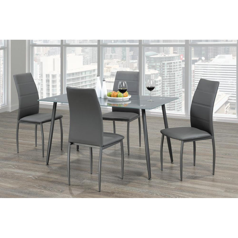 Titus Furniture Dining Table with Glass Top T-3600-T IMAGE 2