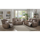 Lifestyle Power Reclining Fabric and Leather Look Sofa U61493-61B IMAGE 3