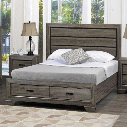 Titus Furniture Jenna King Panel Bed with Storage Jenna-78 IMAGE 1