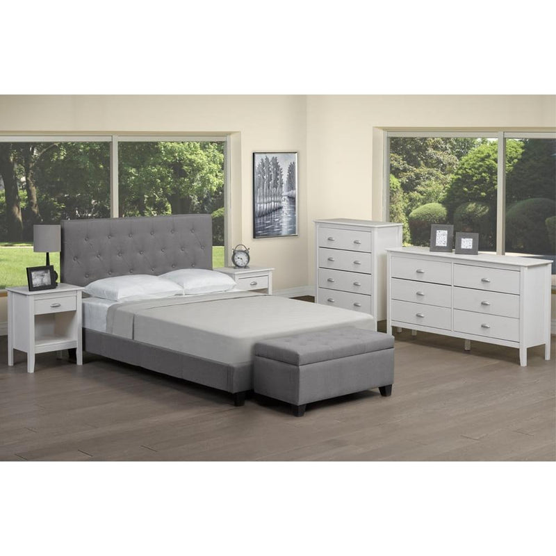 Titus Furniture T2366 Twin Upholstered Platform Bed T2366G-S IMAGE 2