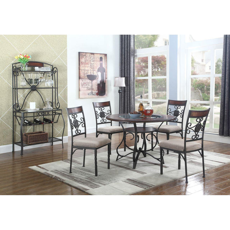 Lifestyle Round Narbonne Dining Table with Pedestal Base C1680D-DTT/C1680D-DTB IMAGE 2