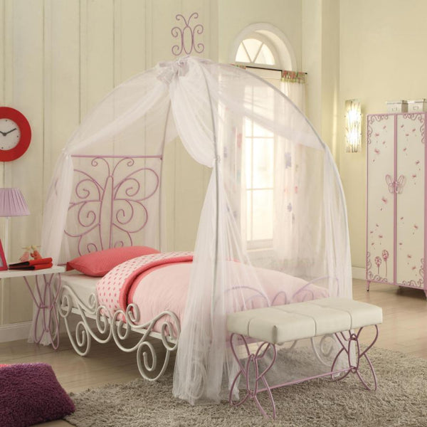 Acme Furniture Butterfly 30530T Twin Canopy Bed IMAGE 1