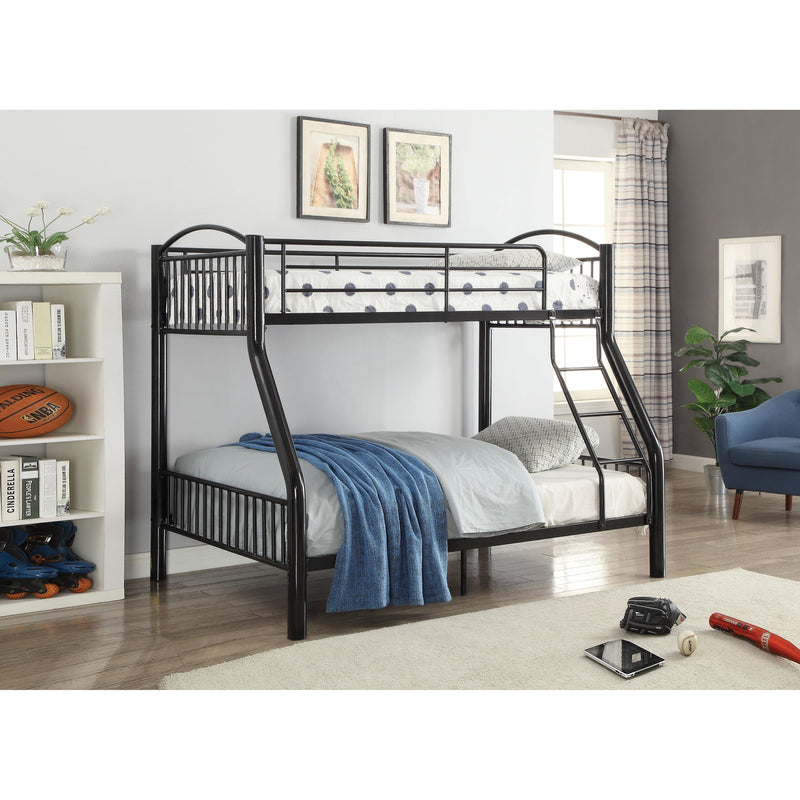 Acme Furniture Cayelynn 37380BK Twin/Full Bunk Bed IMAGE 1