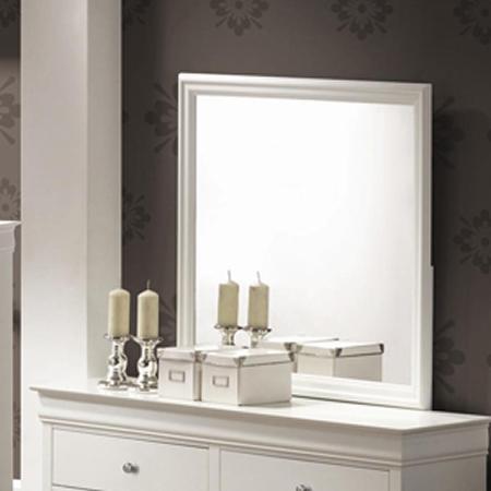 Titus Furniture Louis Phillipe Dresser Mirror Louis Phillipe Mirror - White IMAGE 1