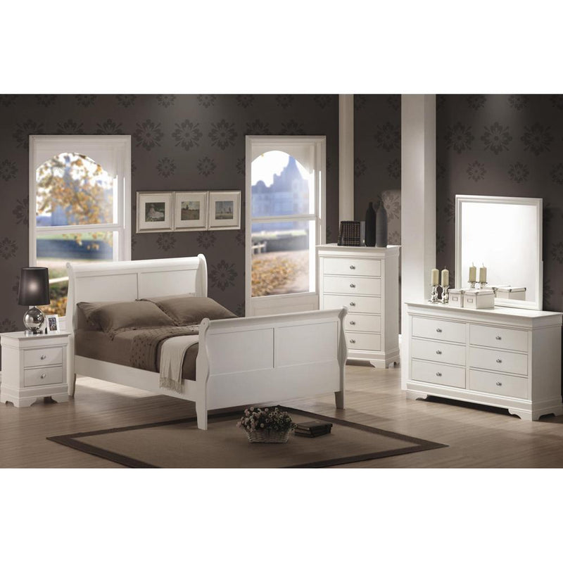 Titus Furniture Louis Phillipe Dresser Mirror Louis Phillipe Mirror - White IMAGE 3