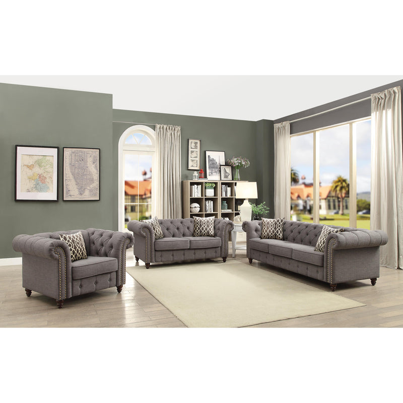 Acme Furniture Aurelia Stationary Fabric Chair 52427 IMAGE 2