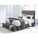  Modus Furniture International Oxford California King Upholstered Panel Bed with Storage AZU5S6D IMAGE 8