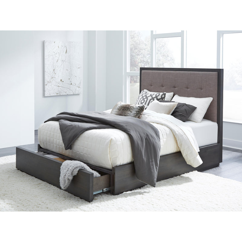  Modus Furniture International Oxford King Upholstered Panel Bed with Storage AZU5S7D IMAGE 8