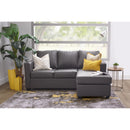 Aman Furniture Leather 2 pc Sectional 1231-SC-RHF IMAGE 2