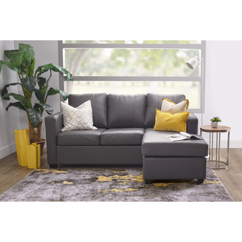 Aman Furniture 2 pc Leather Sectional 1231-SC-RHF IMAGE 2