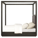  Modus Furniture International Oxford California King Upholstered Canopy Bed AZU5H6 IMAGE 3