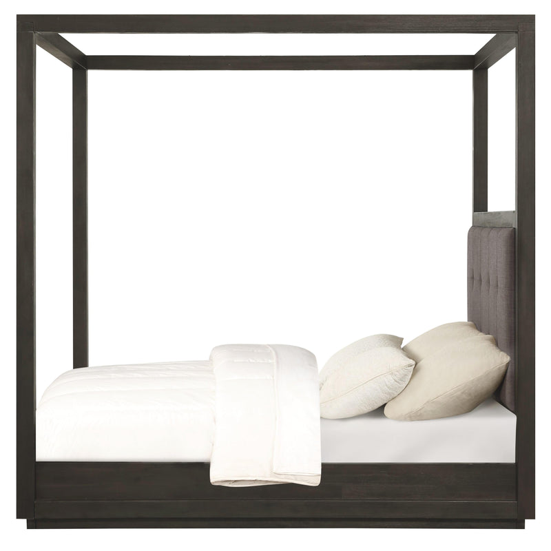  Modus Furniture International Oxford King Upholstered Canopy Bed AZU5H7 IMAGE 3