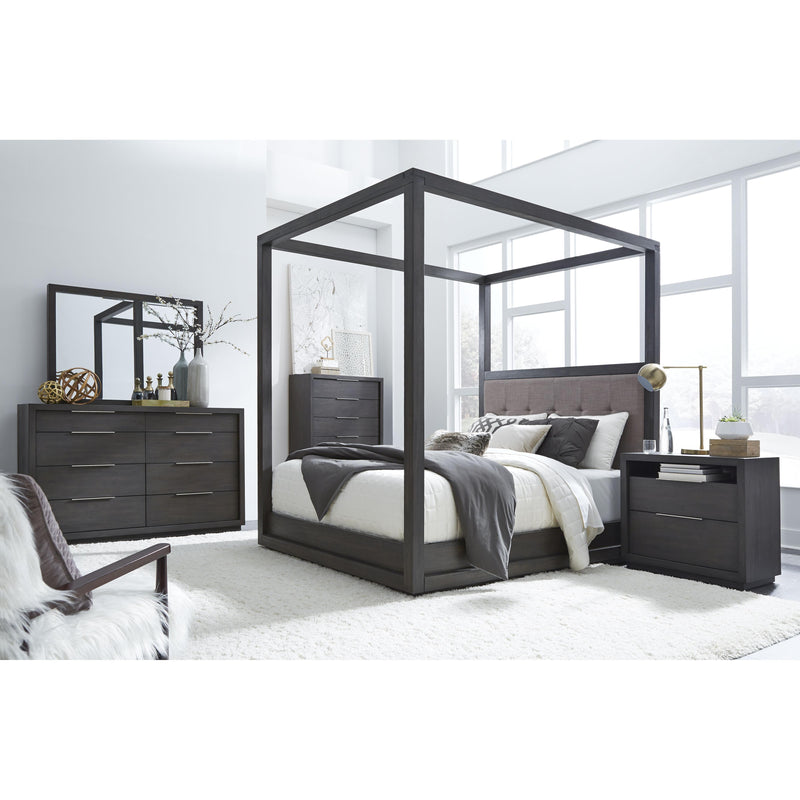  Modus Furniture International Oxford King Upholstered Canopy Bed AZU5H7 IMAGE 7