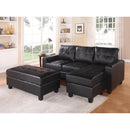 Acme Furniture Lyssa Bonded Leather Match 3 pc Sectional 51215 IMAGE 1