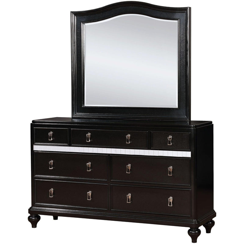 Furniture of America Ariston Dresser Mirror CM7171BK-M IMAGE 2