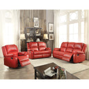 Acme Furniture Zuriel Rocker Leather Look Recliner 52152 IMAGE 2